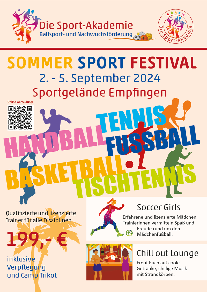 Flyer Sommer Sport Festival 2024
